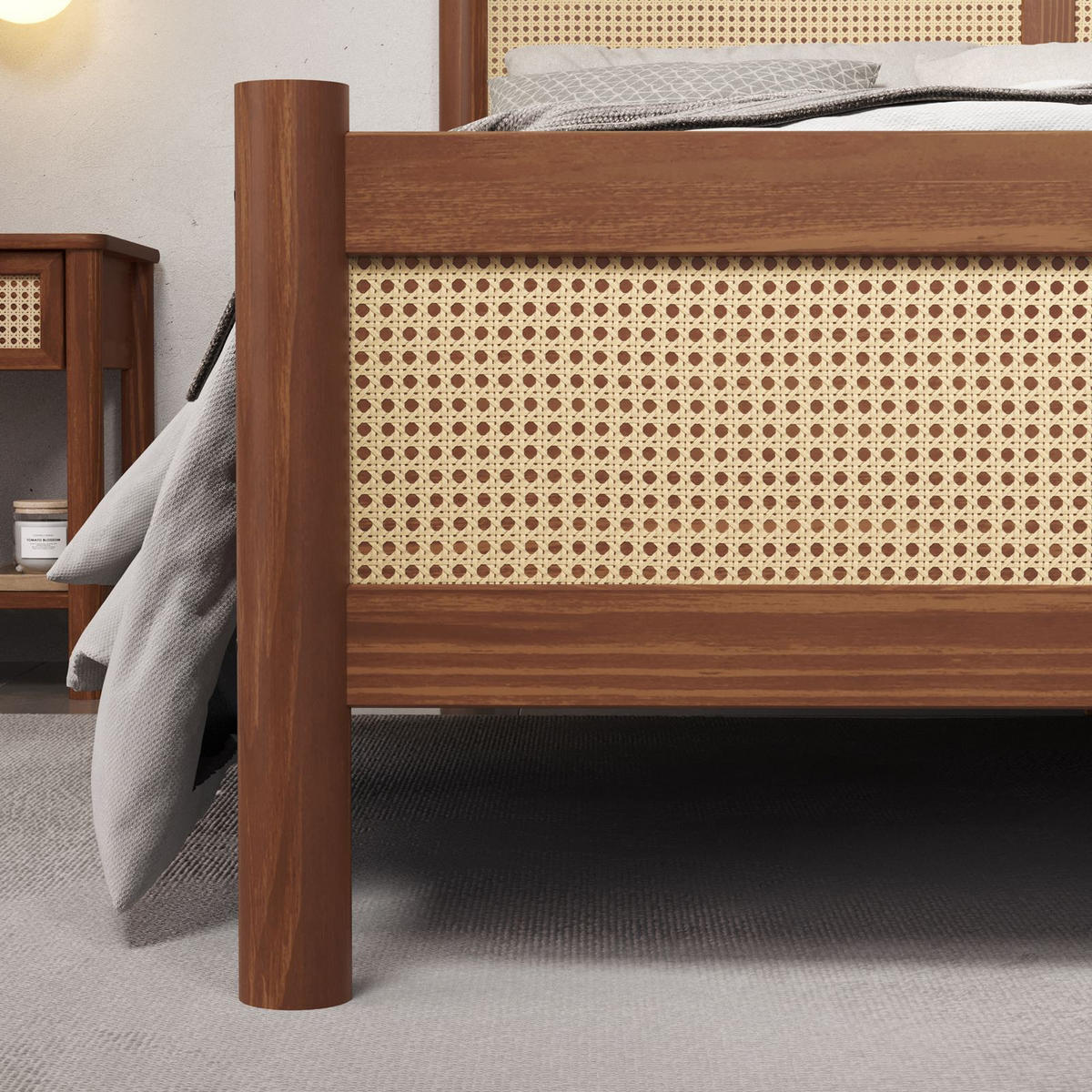 MASSIVHOLZBETT CEFIRA 140x190 cm Kastanie - Kastanienfarben, Holz (140/190cm) - IDIMEX