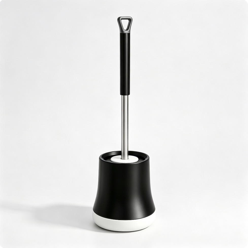 TOILETTENBÜRSTE – Schwarz – Länge 38 cm - Schwarz, Kunststoff (13/38/12cm)