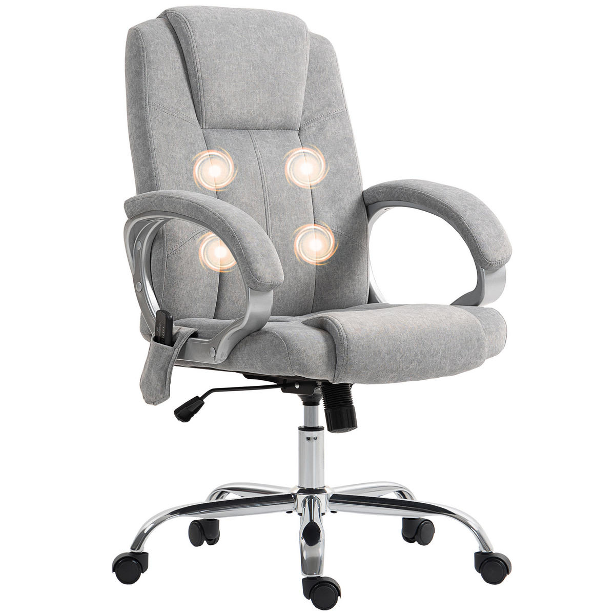 BÜROSTUHL Grau 70.0/65.0/119.0 cm - Grau, Textil (65/119/70cm)