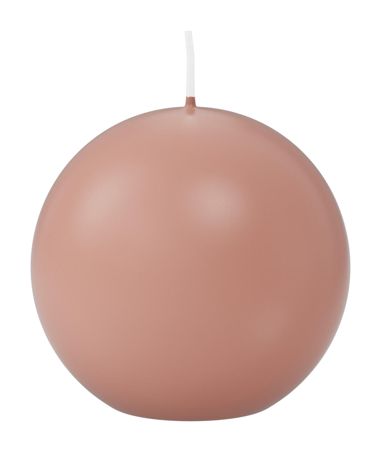 KUGELKERZEN Lachs Ø 80 mm, 6 Stück - Koralle, Paraffin (8/8/8cm) - Wiedemann Kerzen