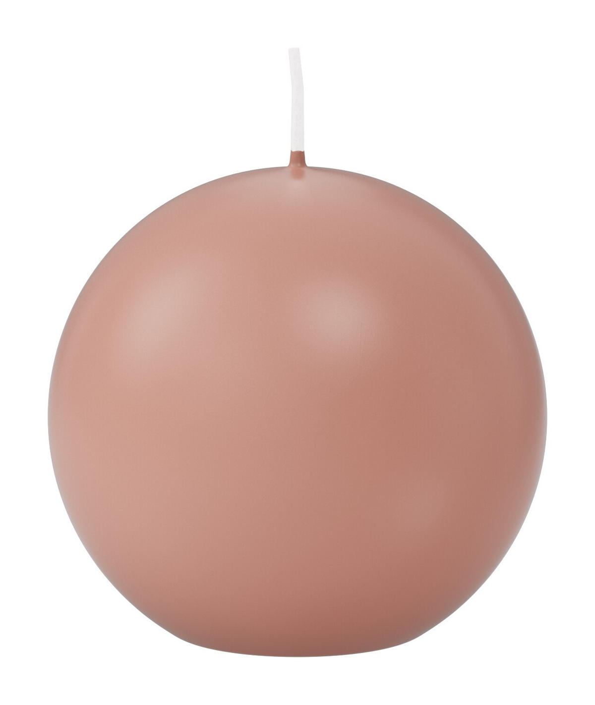 KUGELKERZEN Lachs Ø 80 mm, 6 Stück - Koralle, Paraffin (8/8/8cm) - Wiedemann Kerzen