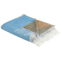 DECKE Hellblau Palhi 130/170 cm - Hellblau, Textil (130/170cm) - Beliani