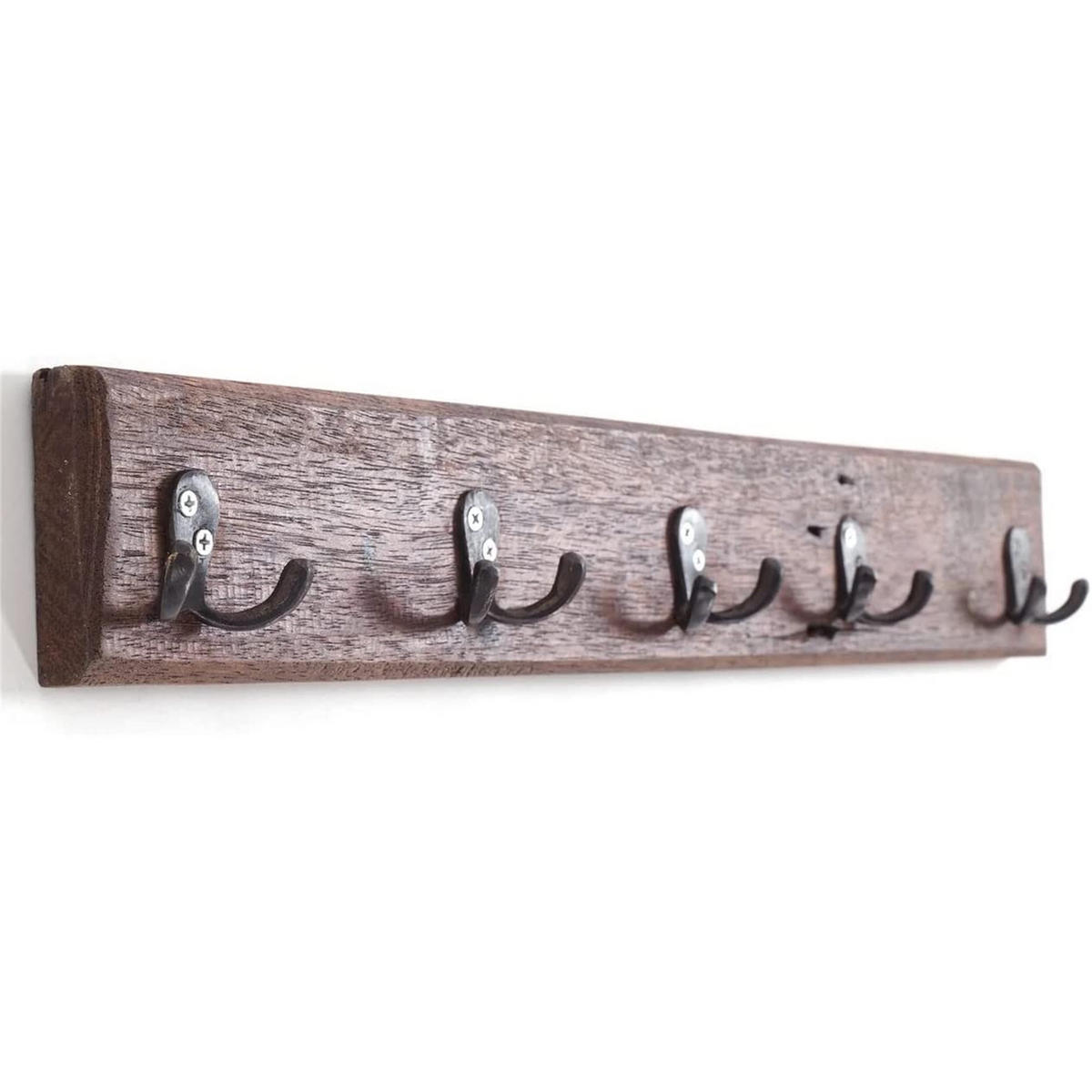 WANDGARDEROBE CASA 60 Recyclingholz naturfarben - Naturfarben, Holz (60/8/5cm) - DESIGN DELIGHTS