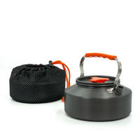 WASSERKOCHER Camping Kochkessel 1.1 L - Orange, Metall (17.5cm) - Intirilife