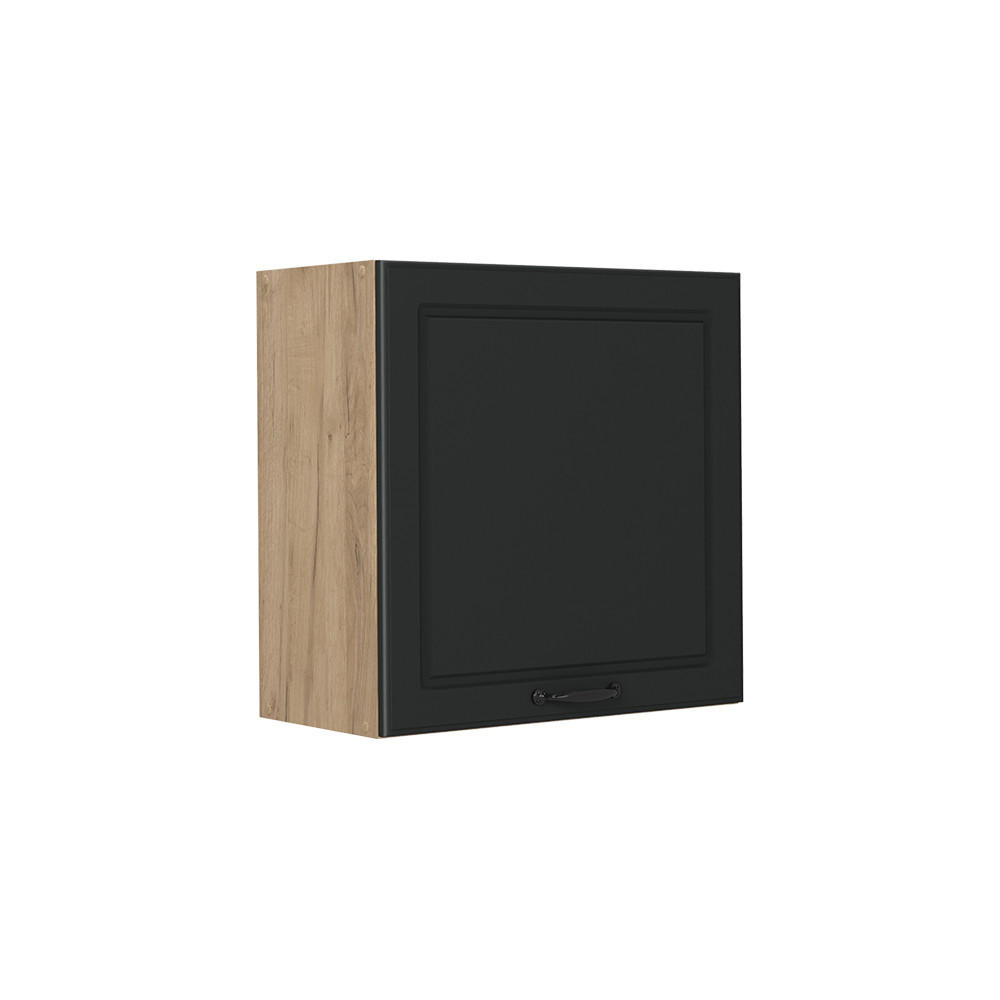 VÄGGSKÅP R-Line, Antracit hus på landet/Goldkraft ek, 60 cm med 1 dörr Antracit, Honungsek 60/60/31 cm