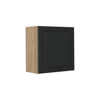 HÄNGESCHRANK R-Line, Anthrazit Landhaus/Goldkraft Eiche, 60 cm mit 1 Tür - Honigeiche/Anthrazit, Holzwerkstoff (60/60/31cm) - Vicco