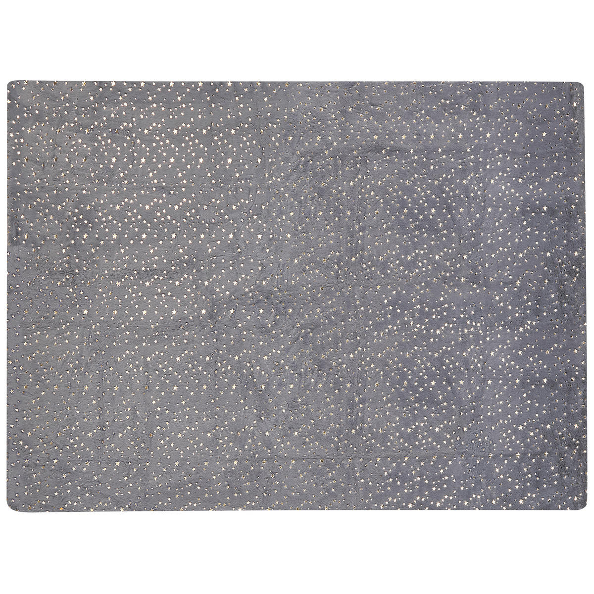 DECKE Grau Alazeya 130/180 cm - Grau, Textil (130/180cm) - Beliani