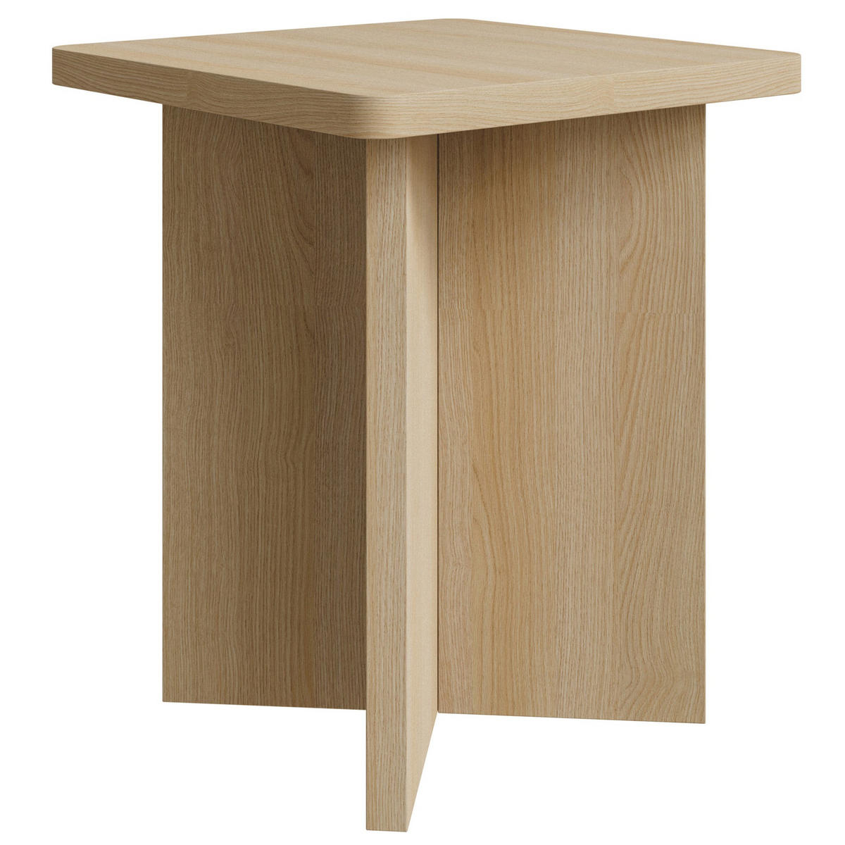 COUCHTISCH Qubeo Eichenholzoptik 42 cm - Eichefarben, Holzwerkstoff (42/42/50cm) - Selsey