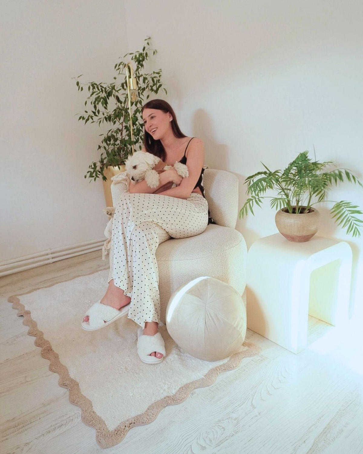 DEKORATIVNÍ POLŠTÁŘ sada 2 ks Krémově bílý 33/33 cm Salvia - krémová, textil (33/33cm) - Beliani