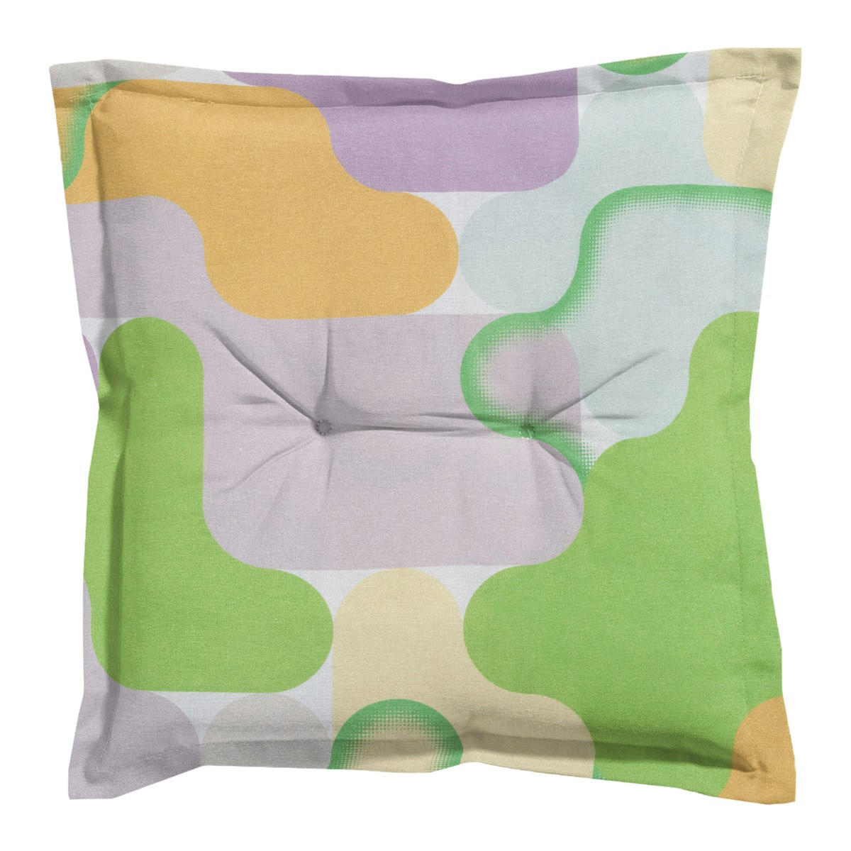 SITZKISSEN Grafi 50/50 cm 4er-Set - Gelb/Limette, Textil (50/5/50cm) - Madison