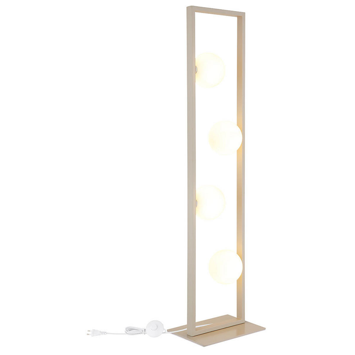 LED-STEHLEUCHTE NANDA - Bernsteinfarben, Glas (28/20/110cm) - Globo Lighting