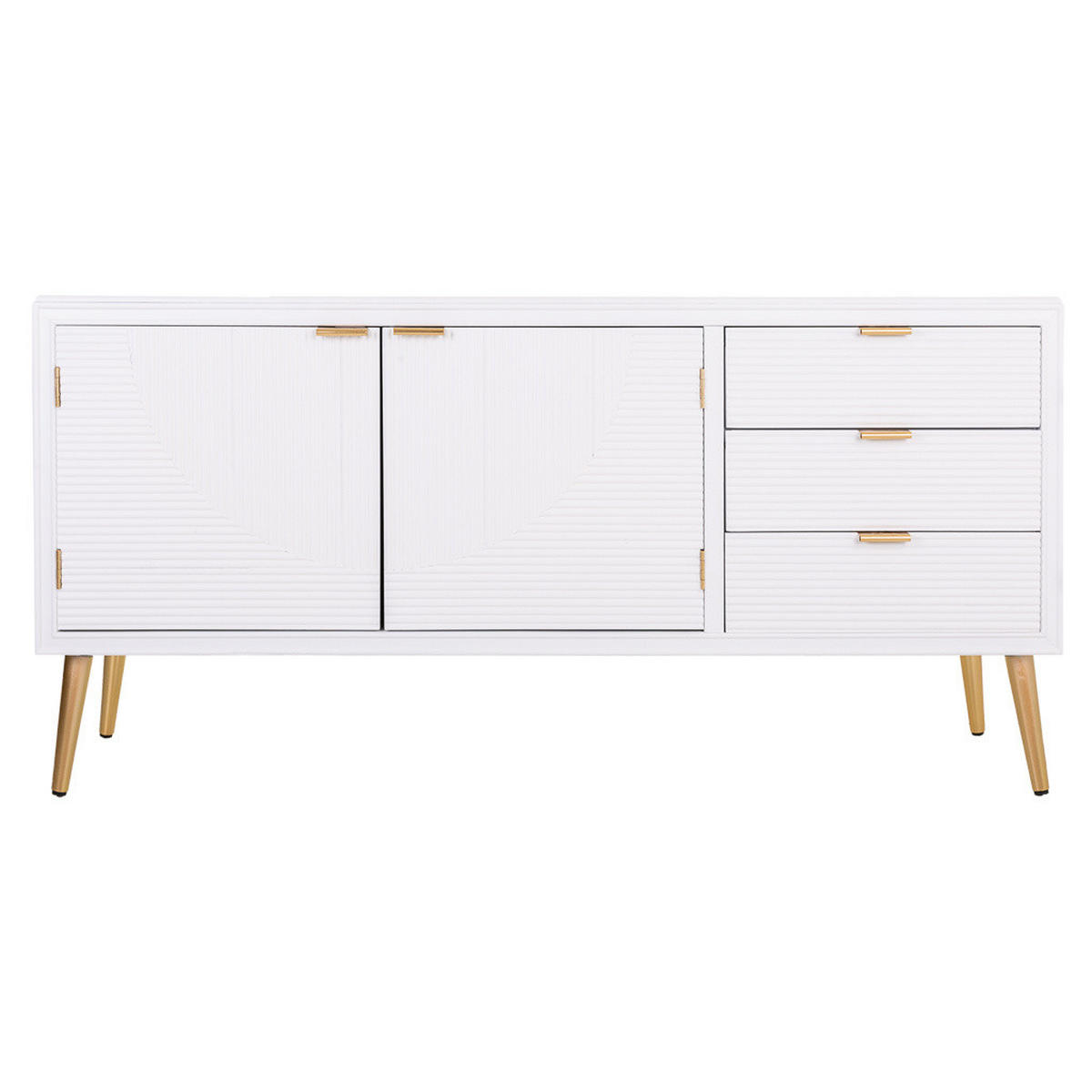 SIDEBOARD aus Holz 145x42x72 cm - Weiß, Holzwerkstoff (145/71.5/42cm) - Wanderlust