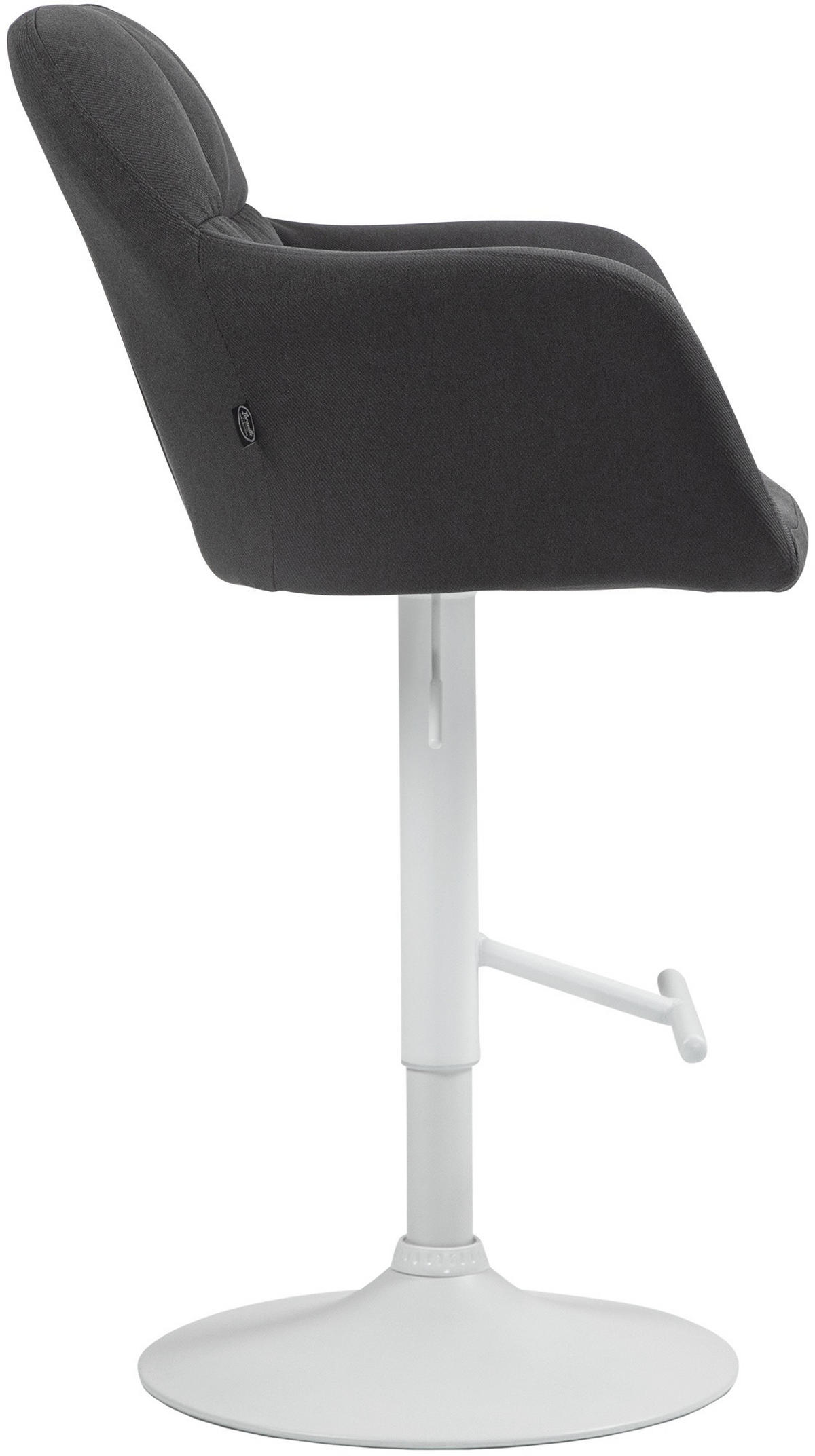BARHOCKER Stoff schwarz - Schwarz/Weiß, Textil (57/97/59cm) - CLP