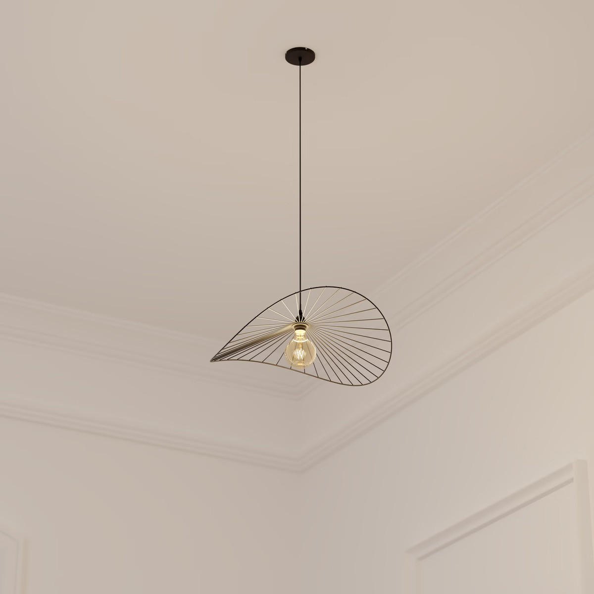 HÄNGELAMPE Adelia Ø 58 cm - Schwarz, Metall (57/16/58cm) - Atmosphera Createur d´interieur