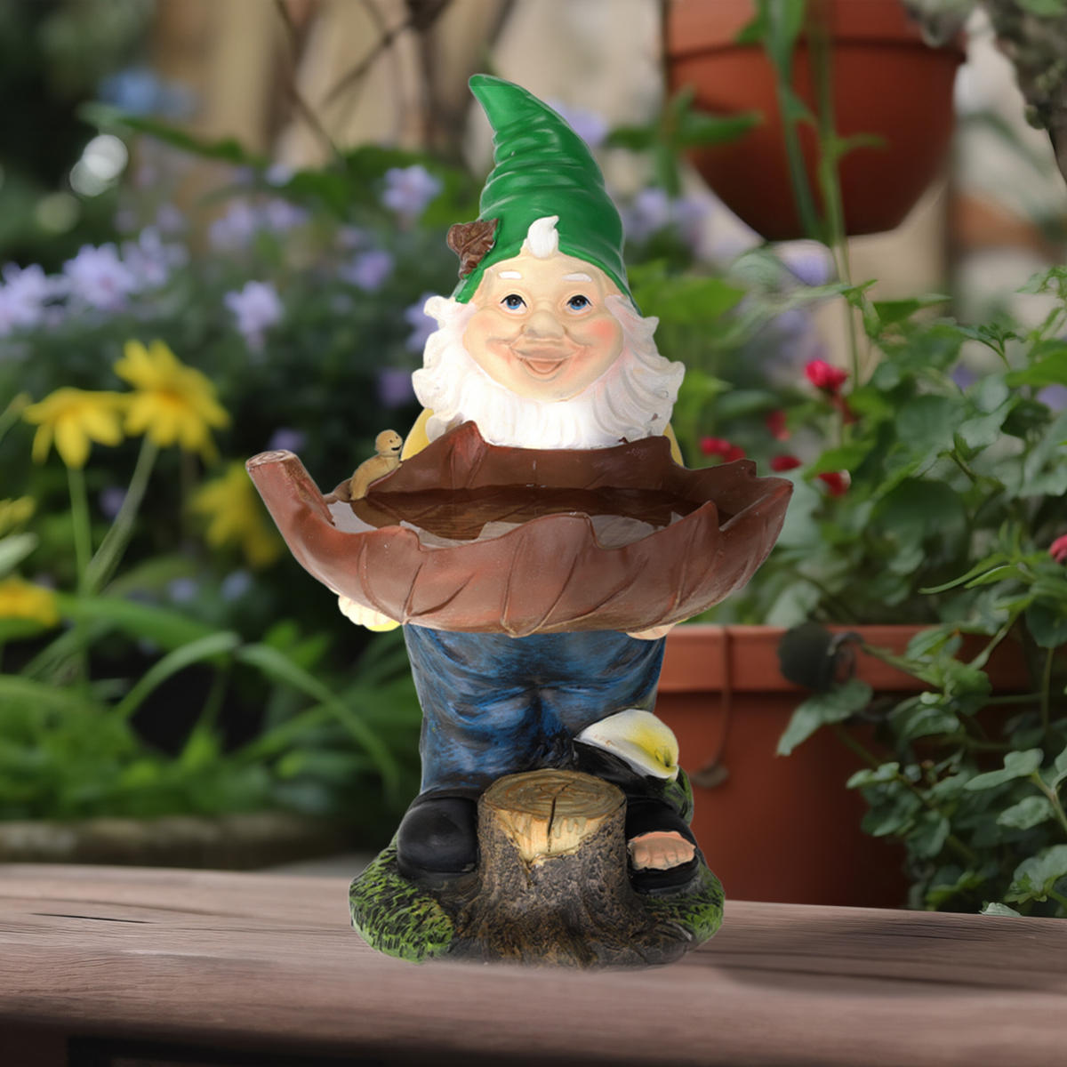 GARTENZWERG - Multicolor, Kunststoff (22/36/22cm) - Relaxdays