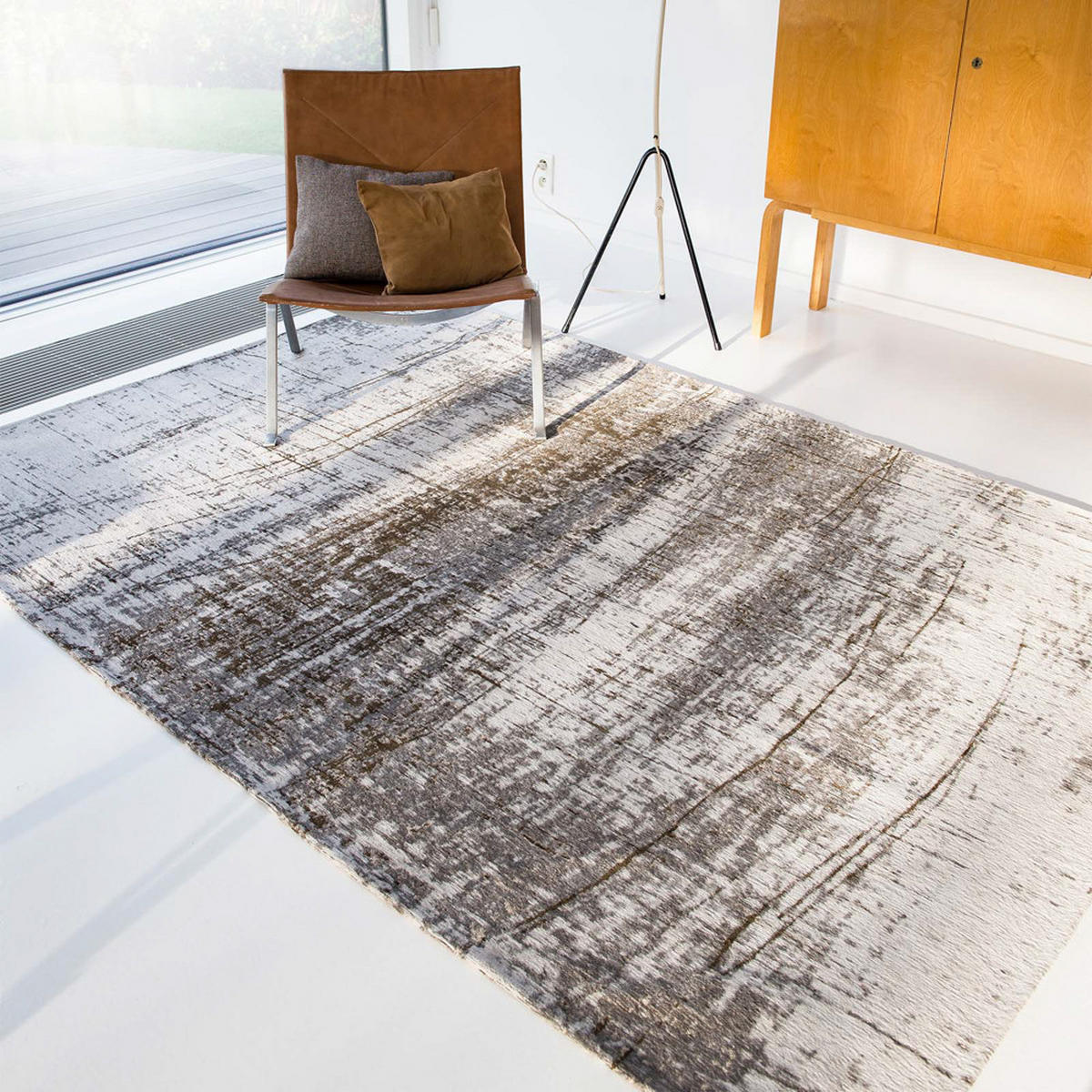 TEPPICH Concrete Jungle Mad Men 140/200 cm - Beige, Textil (140/200cm) - Louis De Poortere