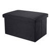 SITZBANK Faltbar 49/30/30 cm (Schwarz) - Schwarz, Textil (49/30/30cm) - Intirilife