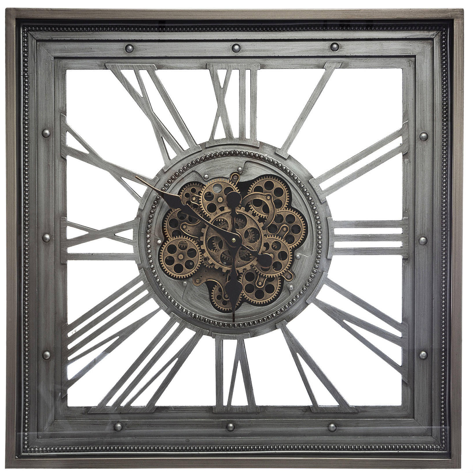 Atmosphera Createur d´interieur Wanduhr Grau 11x80x80 cm