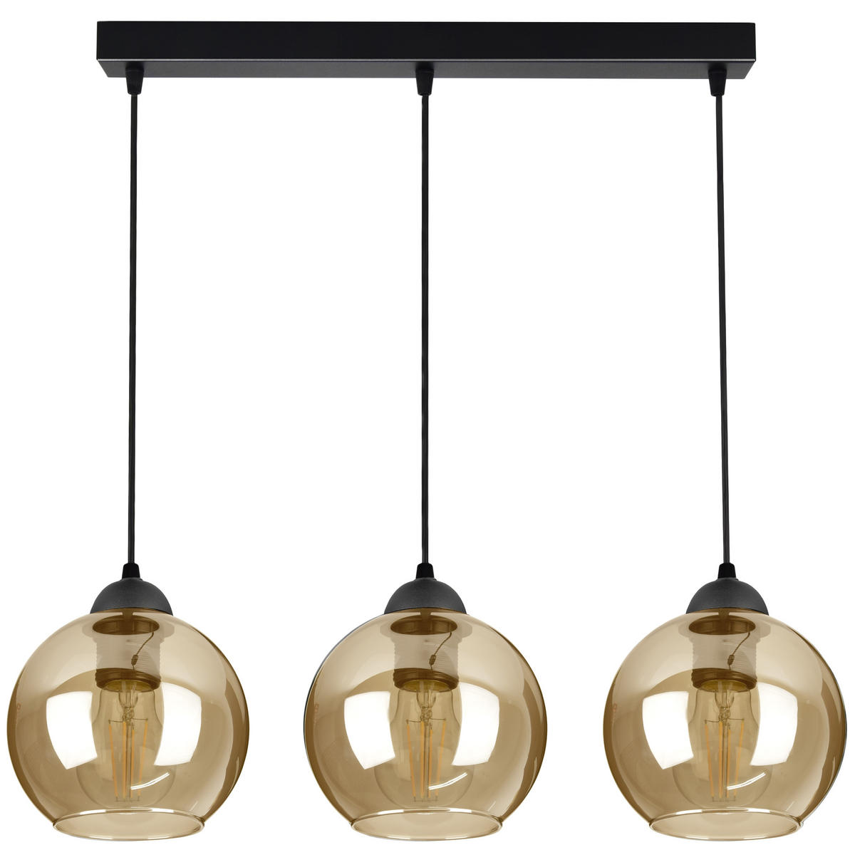 PENDELLEUCHTE HAGEN - Honig, Glas/Metall (15/70/70cm) - kiki design