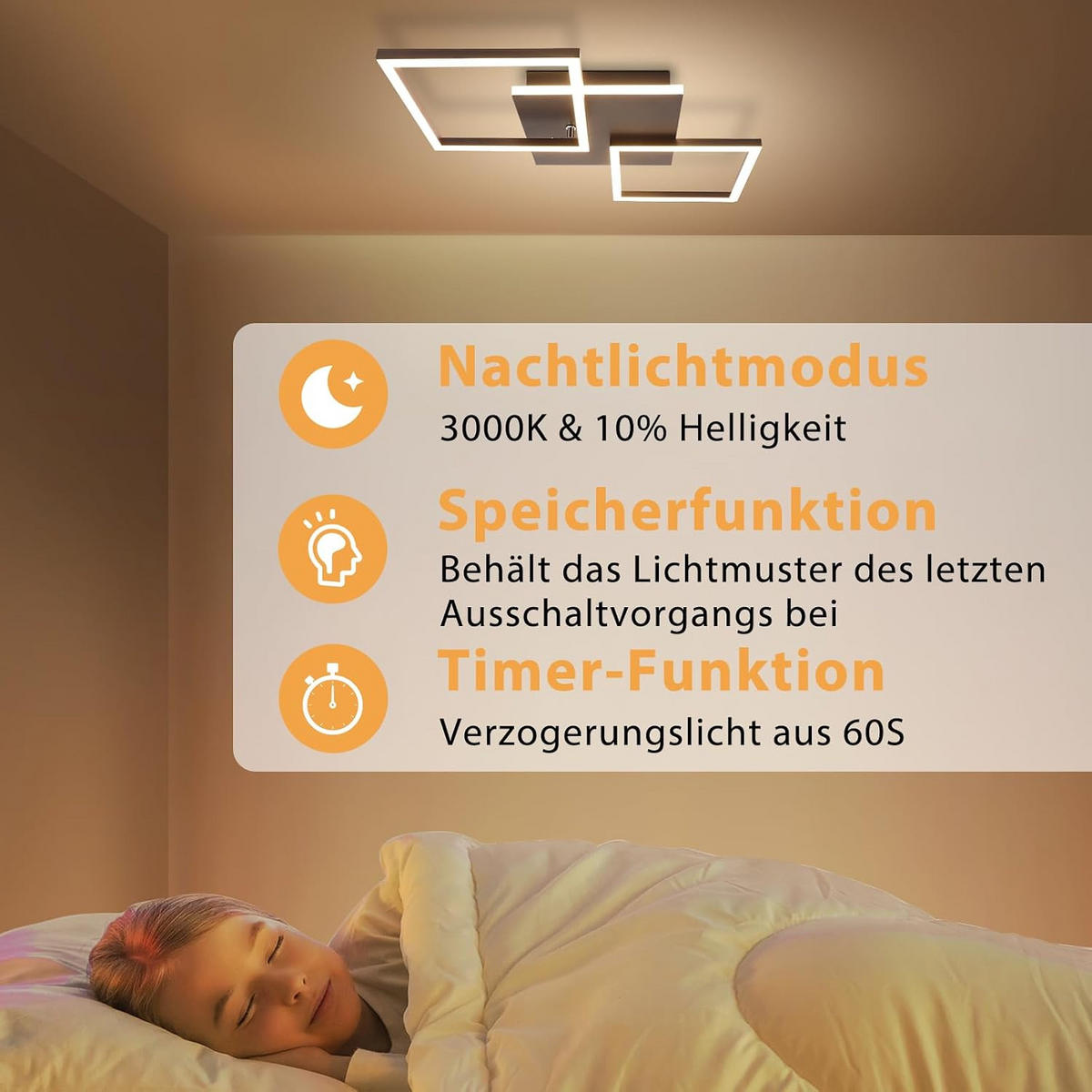 LED-DECKENLEUCHTE Schwarzzahn 29.5/7.4/62.8 cm - Schwarz, Metall (62.8/29.5/7.4cm) - ZMH