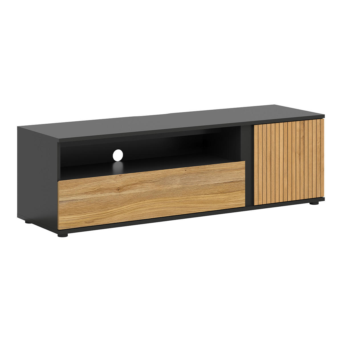 TV-MÖBEL Pia Holz - Braun, Holzwerkstoff (155/47/45cm) - Petits-meubles