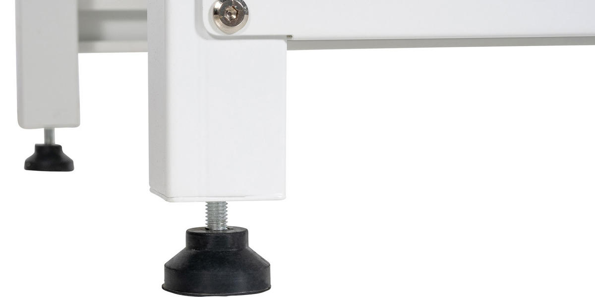 WASCHMASCHINENUNTERGESTELL doppelt DAVID für je 200kg Weiß - Weiß, Metall (124/38/61cm) - DELUKE