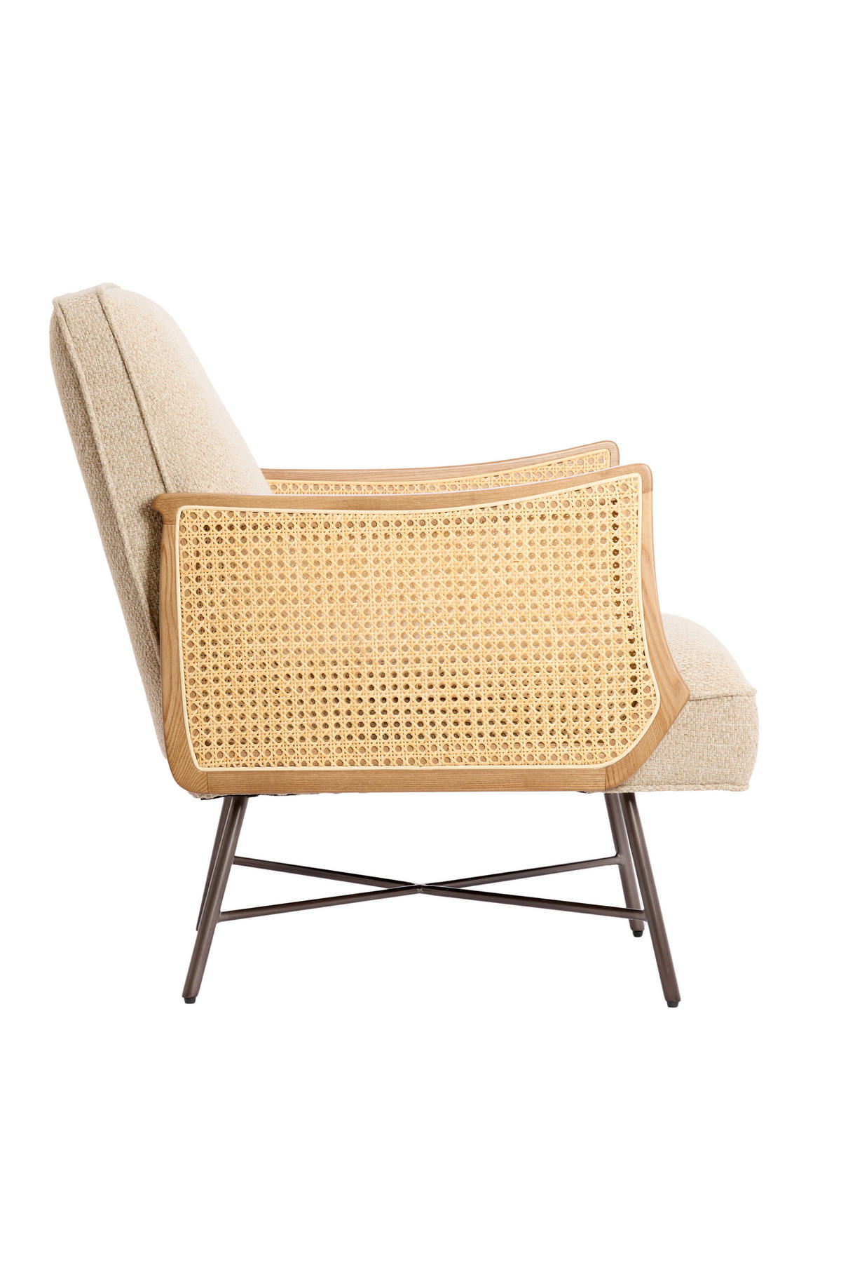 SESSEL Fiora Braun 81/60/80 cm - Braun, Metall (60/80/81cm) - Light & Living