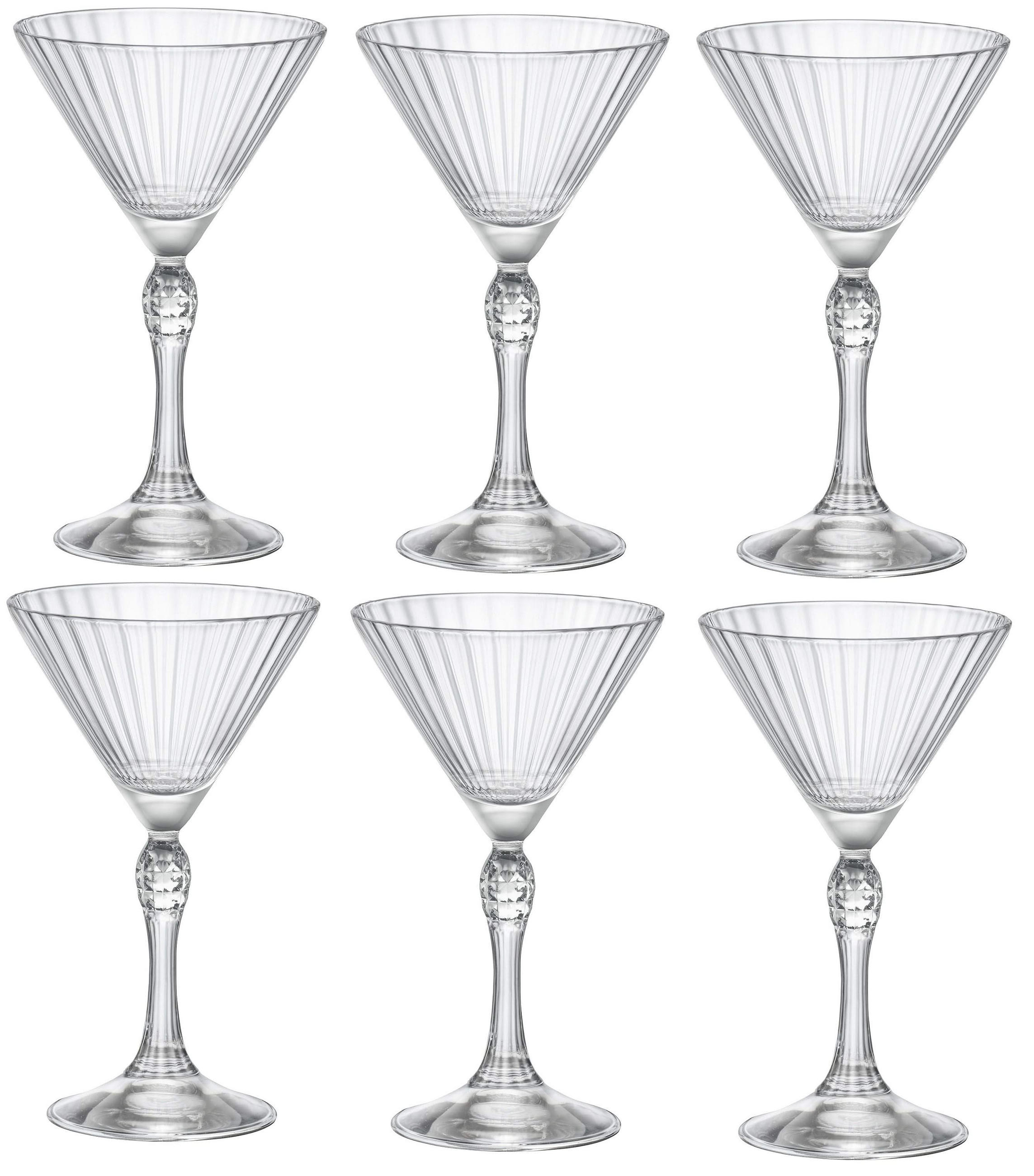 MARTINI-GLAS Martini-Gläser America 20er 150 ml - 6 Stück - Transparent, Glas (0.16L) - Bormioli Rocco