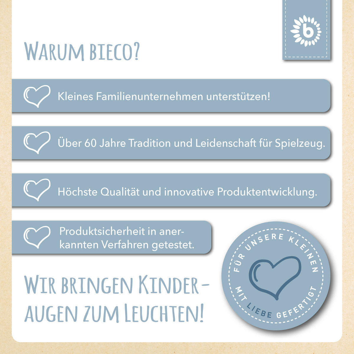 NACHZIEHENTE Holz - ab Geburt - Weiß, Holz (6/16.1cm) - Bieco Spielwaren