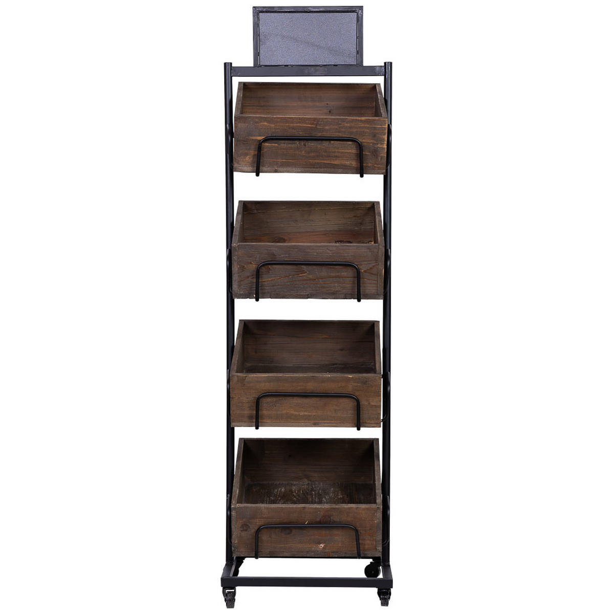REGALE aus holz und metall 50x48x168 cm - Braun, Holz (50/168/48cm) - Wanderlust
