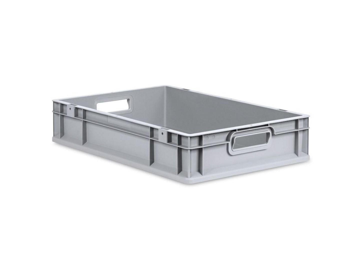 EUROBOX 5x Nextgen Economy Griffe Offen 12x40x60cm 23 Liter - Grau, Kunststoff (40/12/60cm) - PROREGAL