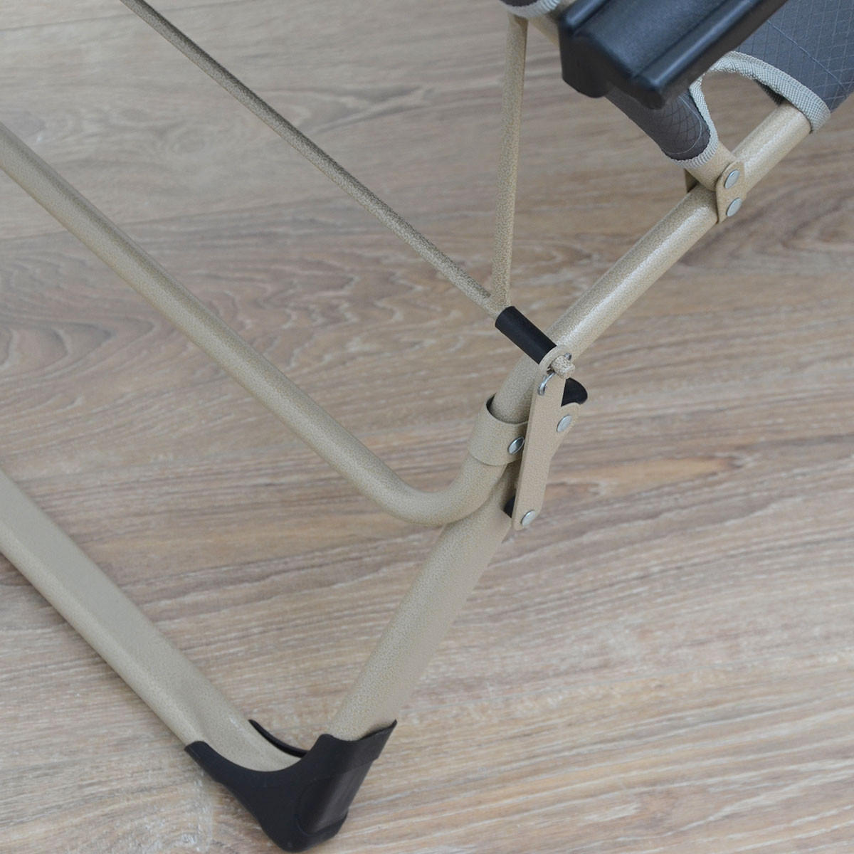 CAMPINGSTUHL mit Auflage, 178/65/88 cm, Grau - Grau, Kunststoff (65/40/178cm) - Amanka