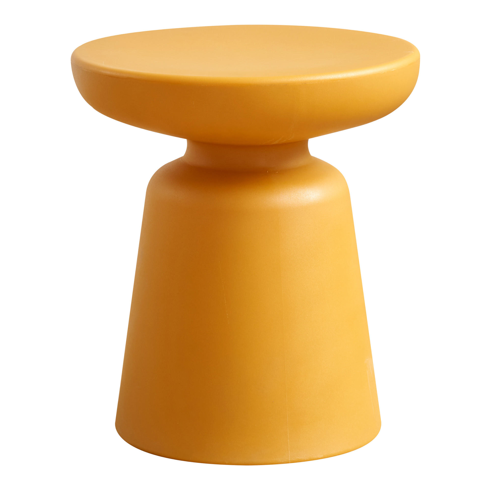 ODKLÁDACÍ STOLEK Posio - žlutá, plast (40/40/44cm) - [en.casa]