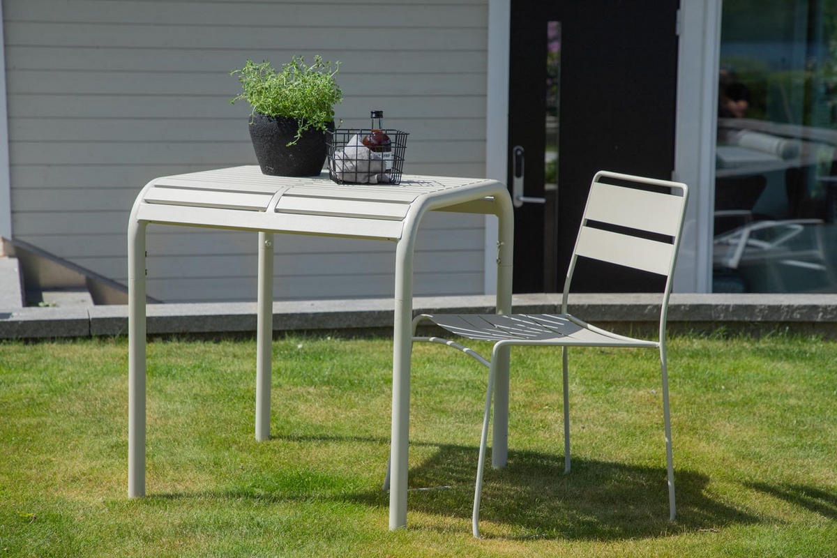 GARTENTISCH Beige - Beige, Holzwerkstoff (70/70/75cm) - ebuy24