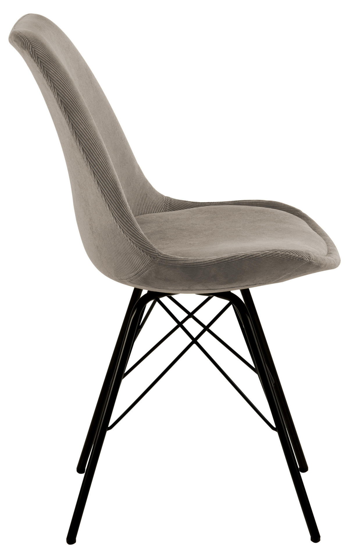 STUHL 2er-Set Samt beige - Beige, Holzwerkstoff (49/86/54cm) - ebuy24
