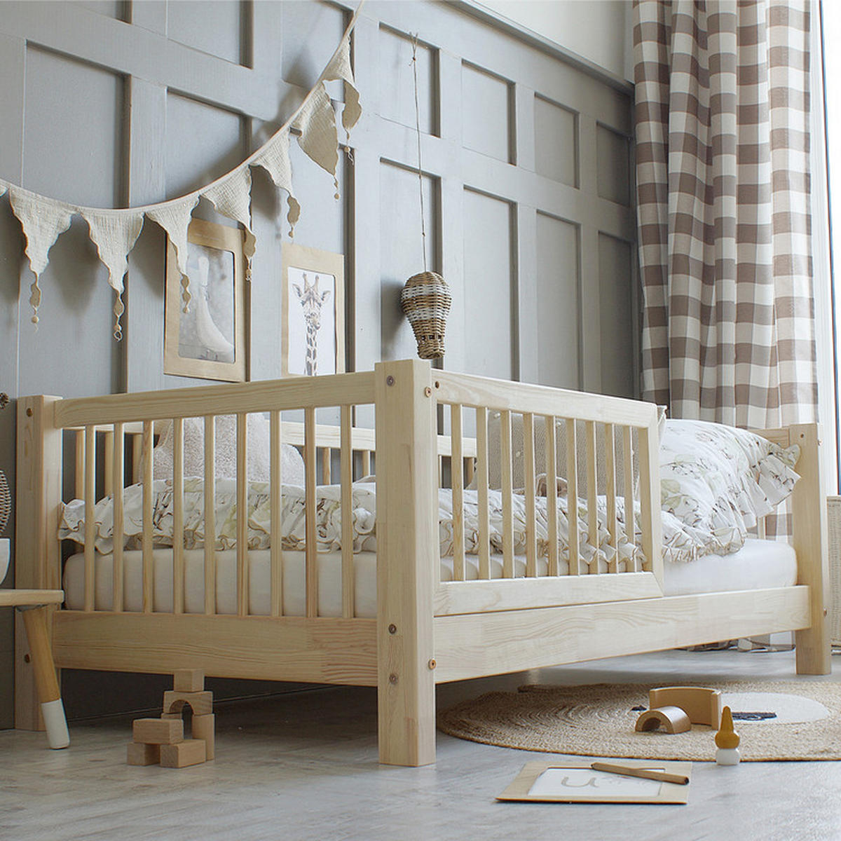 POSTEL 90/190 Sybil Přírodní dřevo - hnědá, dřevo (90/190cm) - Petits-meubles