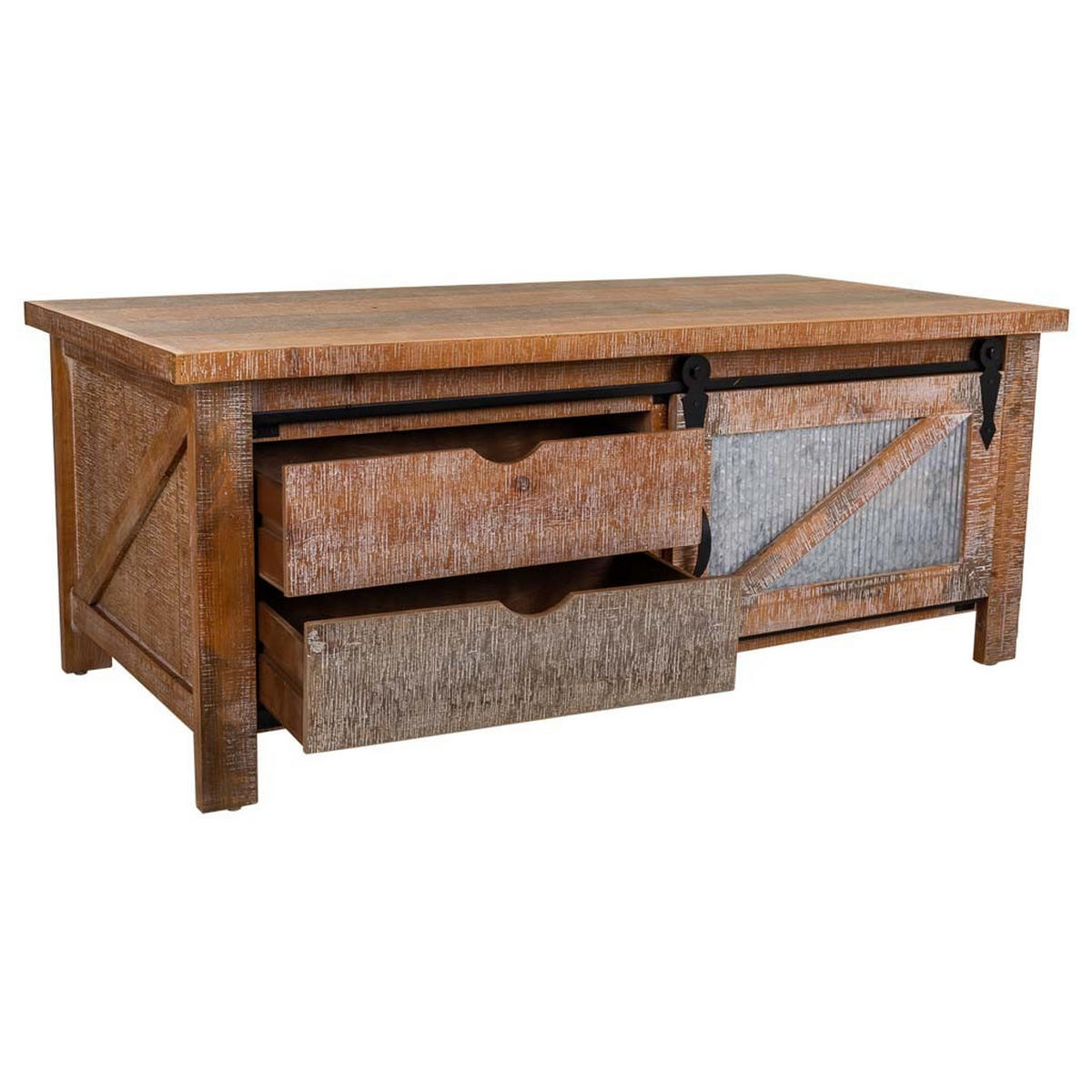COUCHTISCH aus Holz 120x60x48 cm - Multicolor, Holz (60/120/48cm) - Wanderlust