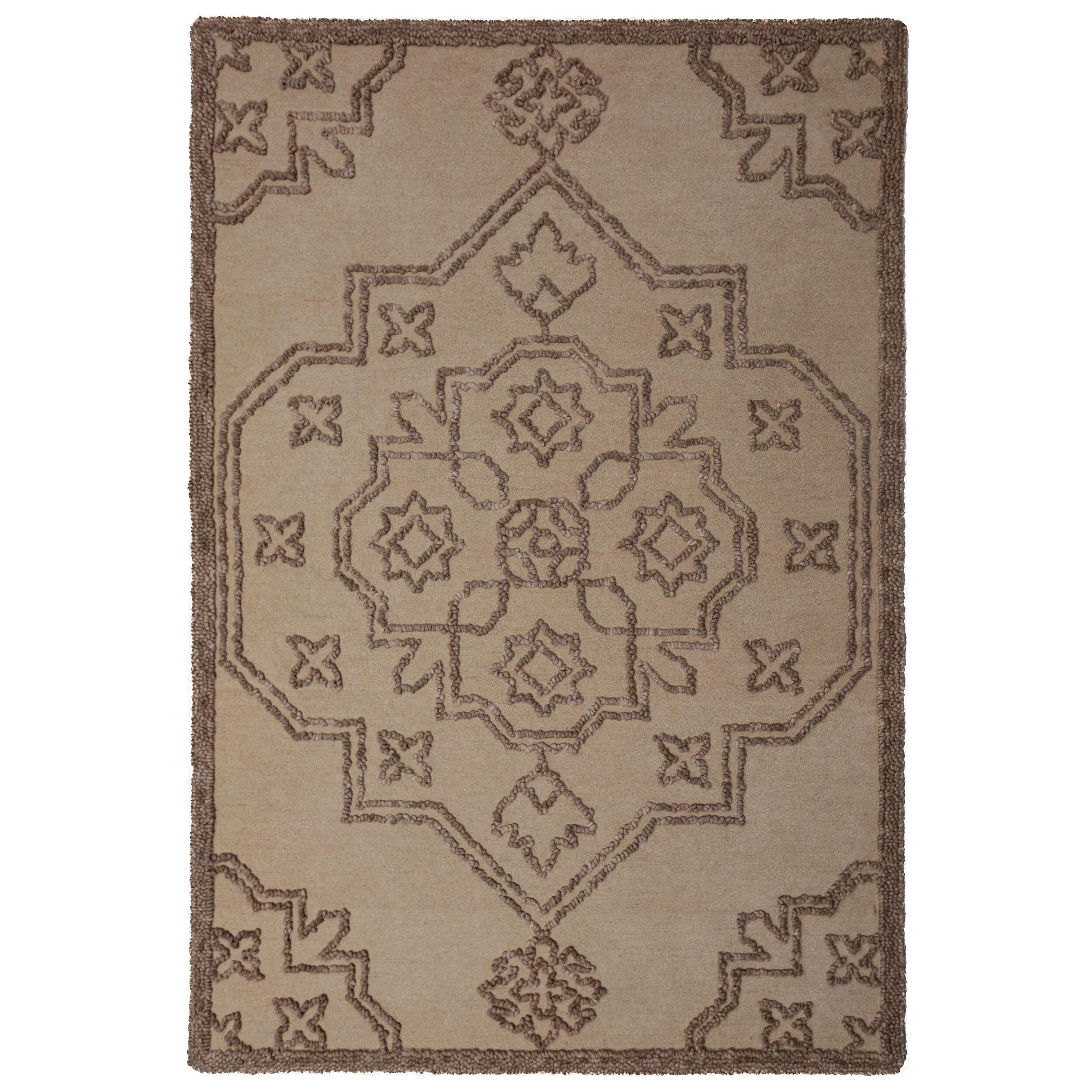 WOLLTEPPICH TINGIR, abstrakt, Natur, 140 x 200 cm - Beige, Textil (140/200cm) - KADIMA DESIGN