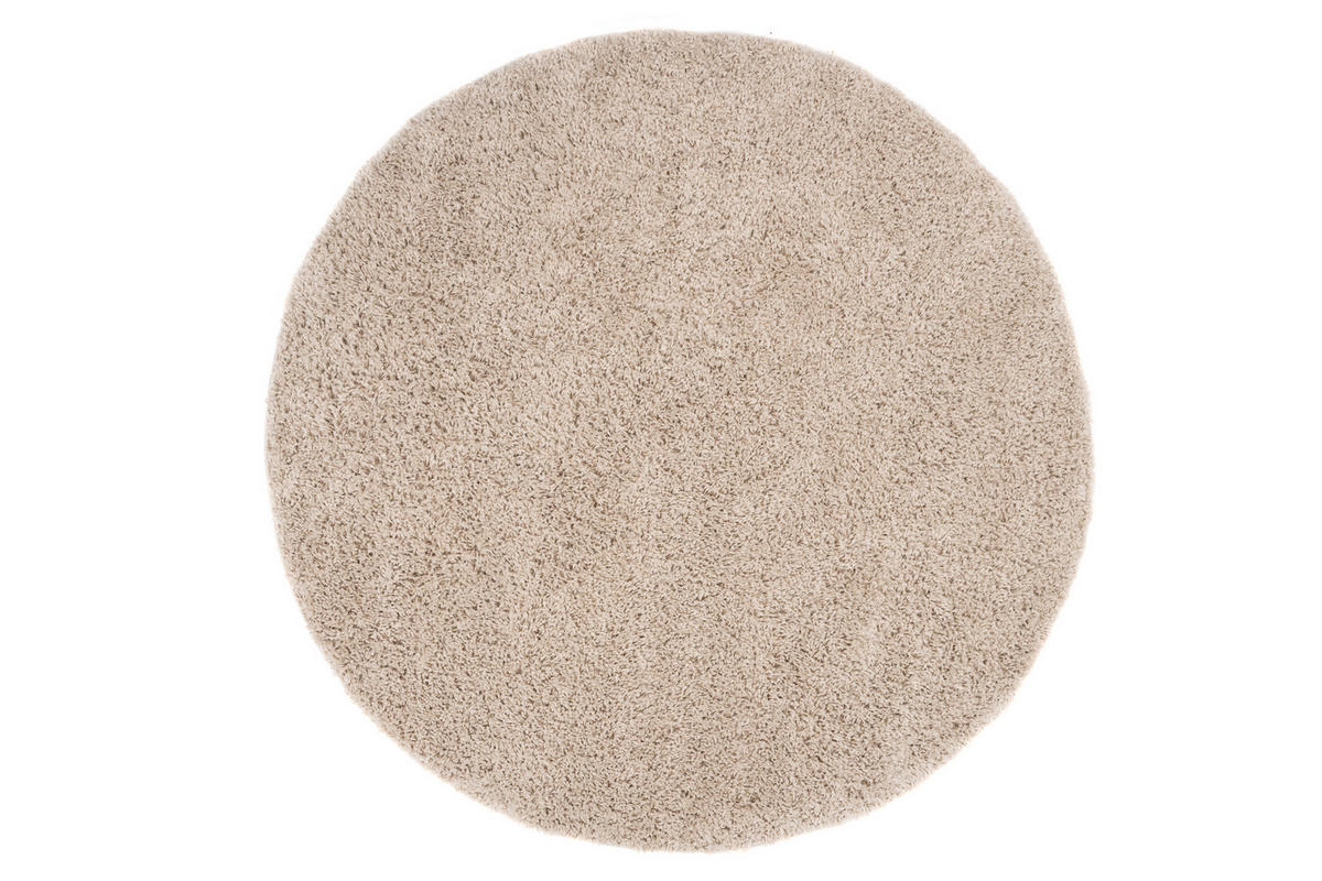 TEPPICH ESSENCE ROUND Beige 200/200 cm - Beige, Textil (200/200cm) - Tapiso