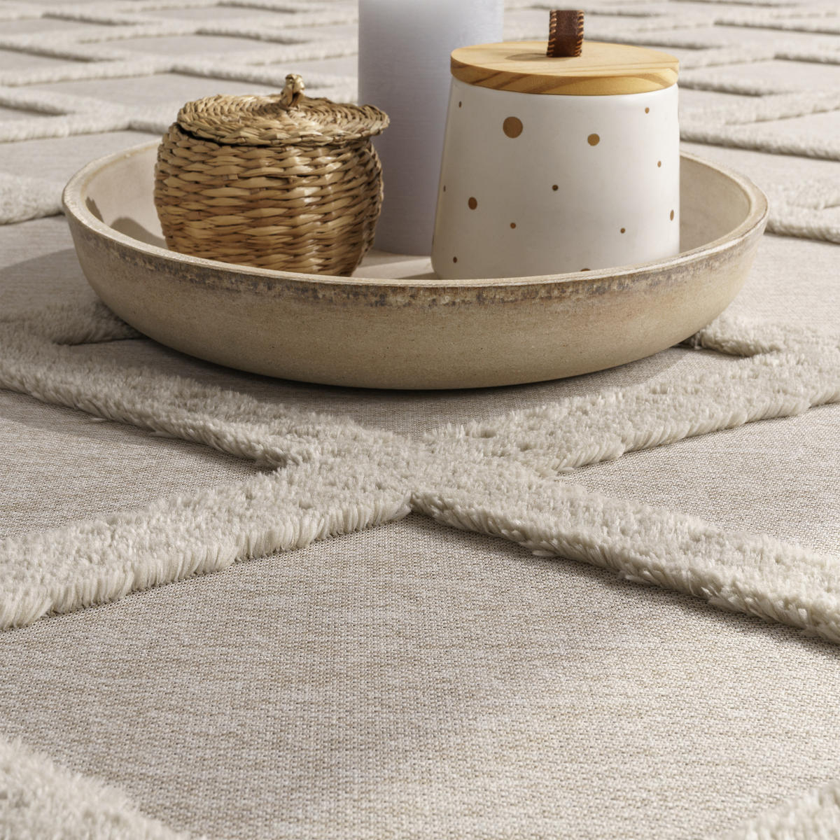 KURZFLORTEPPICH 230/340 cm Utrecht 642 - Creme, Textil (230/340cm) - Paco Home