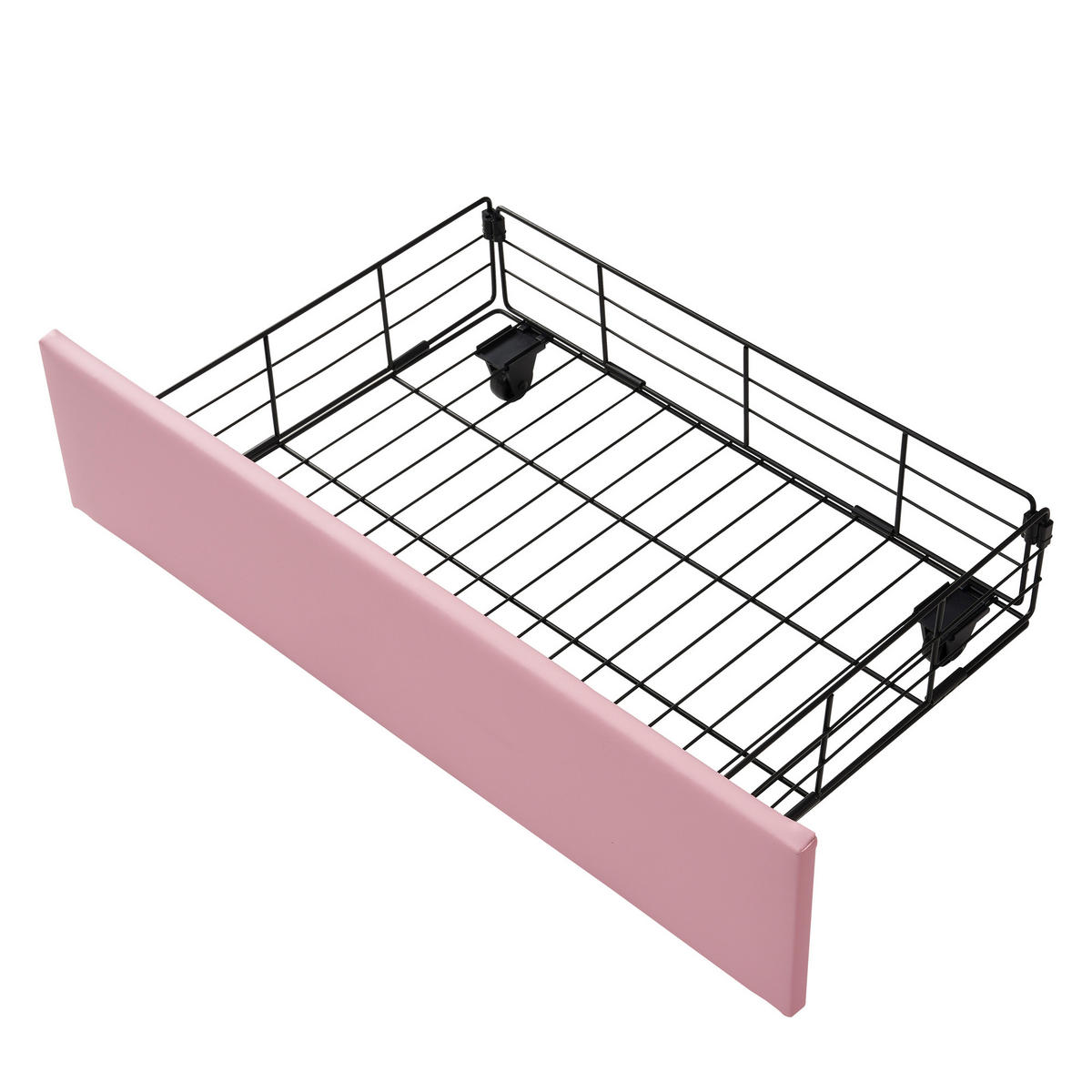 KINDERBETT 90/200 cm mit Regenbogen-Kopfteil und Schublade, DE-41743, in Rosa - Pink, Holz (90/200cm) - ComfortXL