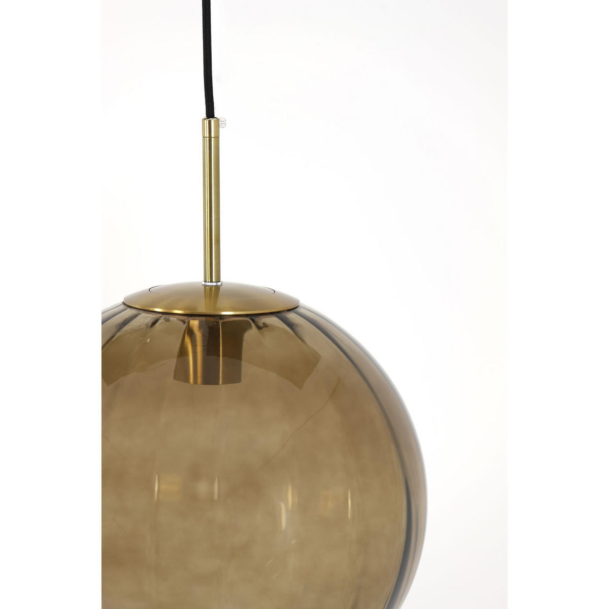 HÄNGELAMPE Magdala Braun Ø30/30 cm - Braun, Glas (30/30/30cm) - Light & Living
