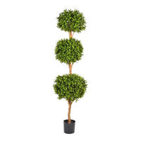 KUNSTBAUM Künstlicher Buchsbaum - Ruben 190 cm - Grün, Kunststoff (190cm) - aplanta