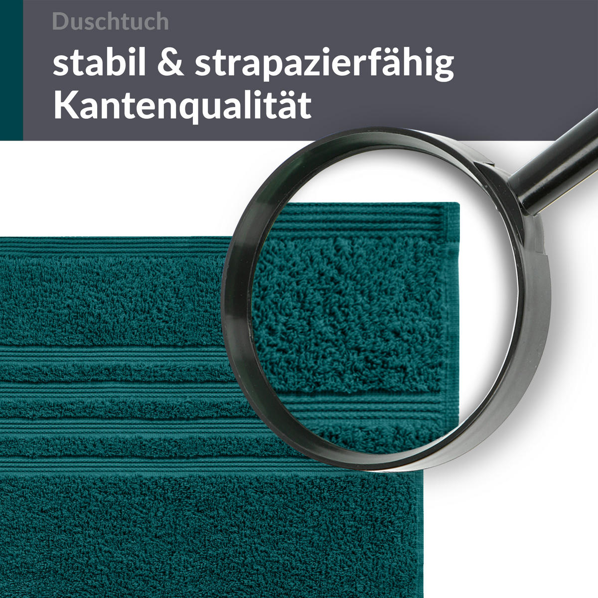 DUSCHTUCH London Opal Grün 2er Set 70x140 - Opal, Textil (70/140cm) - Lashuma