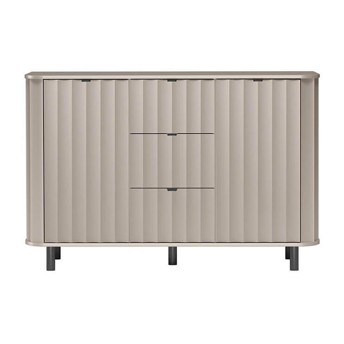 KOMMODE Novado NO-1 137,2 x 91 x 40,5 cm Greige - Greige, Holzwerkstoff/Metall (137.2/91/40.5cm) - Koseto