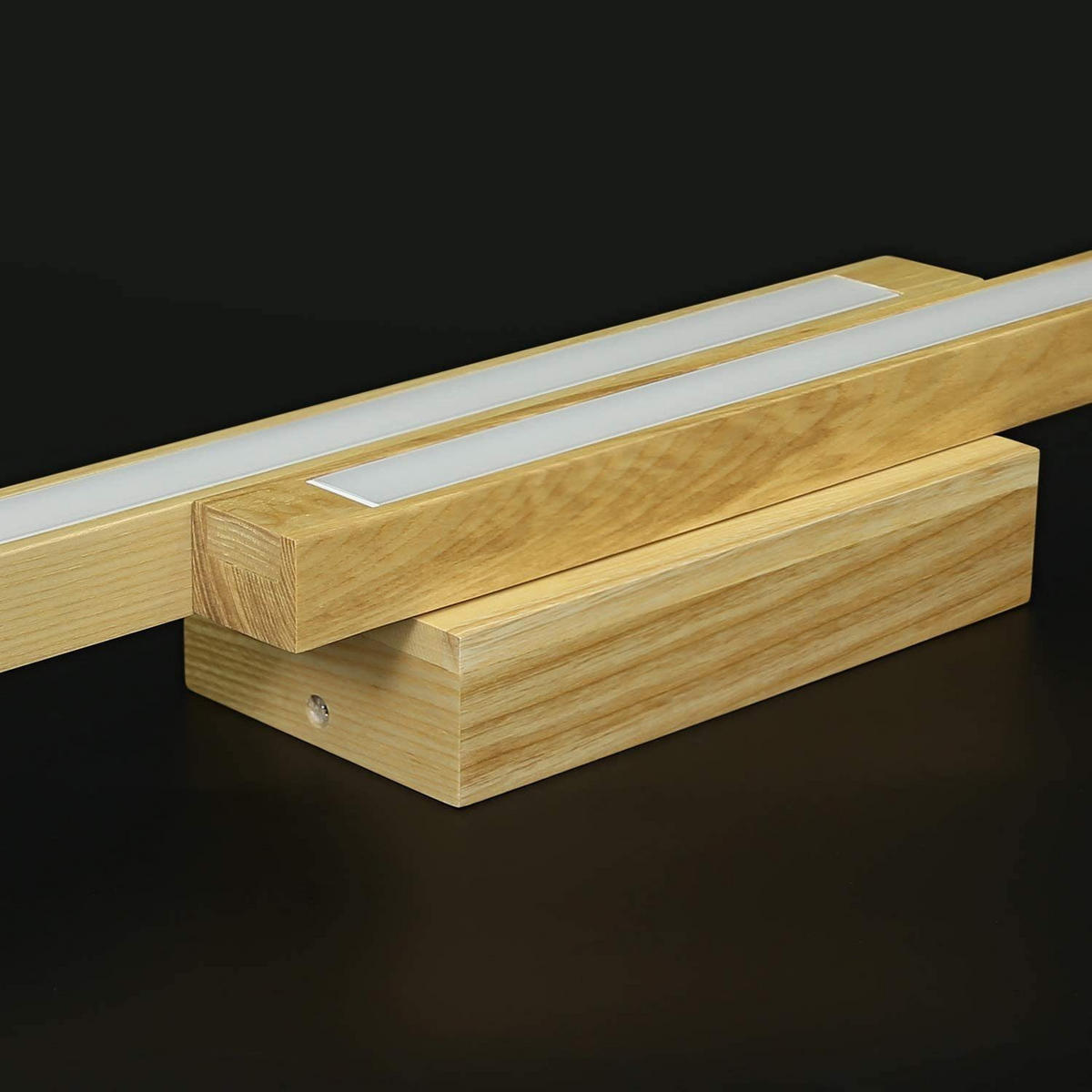 LED-DECKENLEUCHTE Thor 90/11/8cm - Zwetschgeholzfarben, Holz (90/11/8cm) - ZMH