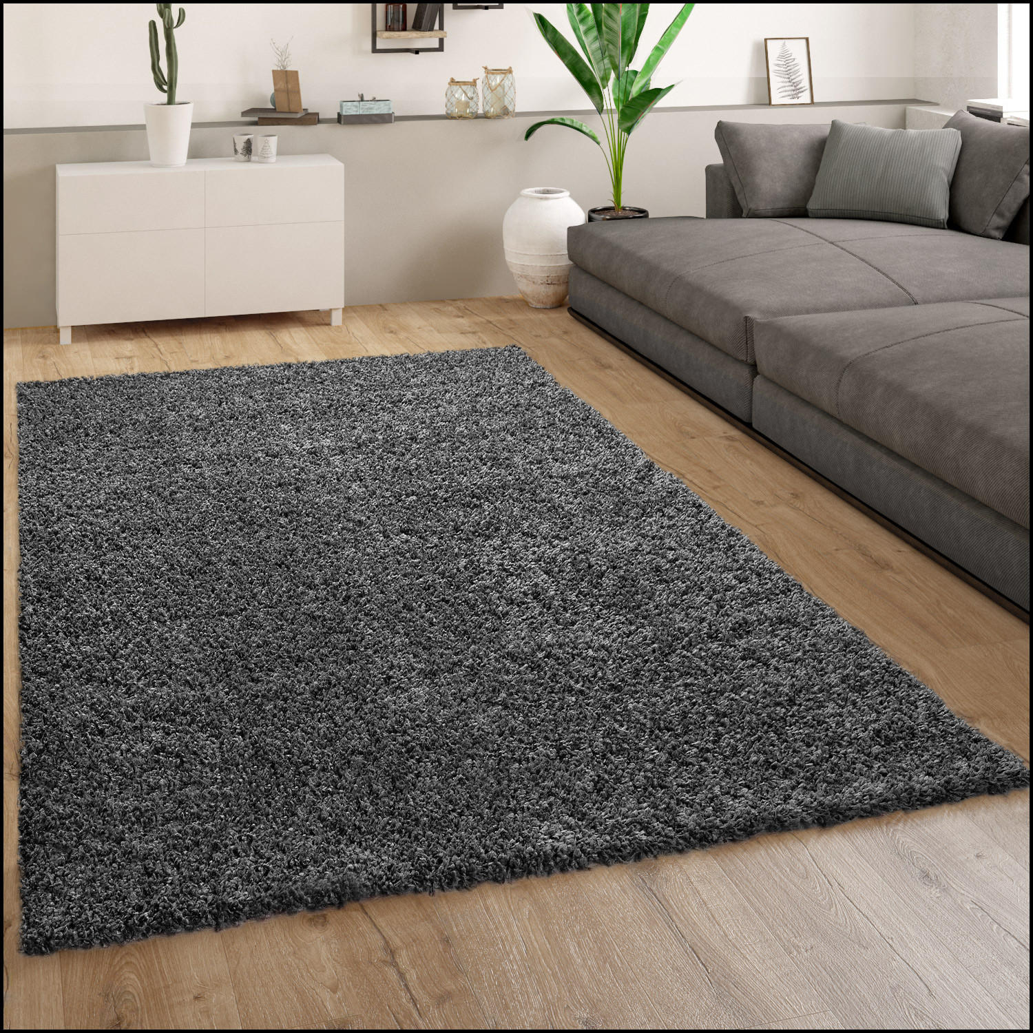 HOCHFLORTEPPICH 200/280 cm Trip 450 - Anthrazit, Textil (200/280cm) - Paco Home