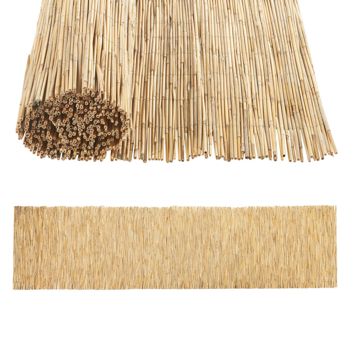 SCHILFZAUN Abbateggio - Naturfarben, Naturmaterialien (90/0.6cm) - casa.pro