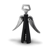 KORKENZIEHER Souverain Stahl Kunststoff - Schwarz, Kunststoff (4.5cm) - PEUGEOT