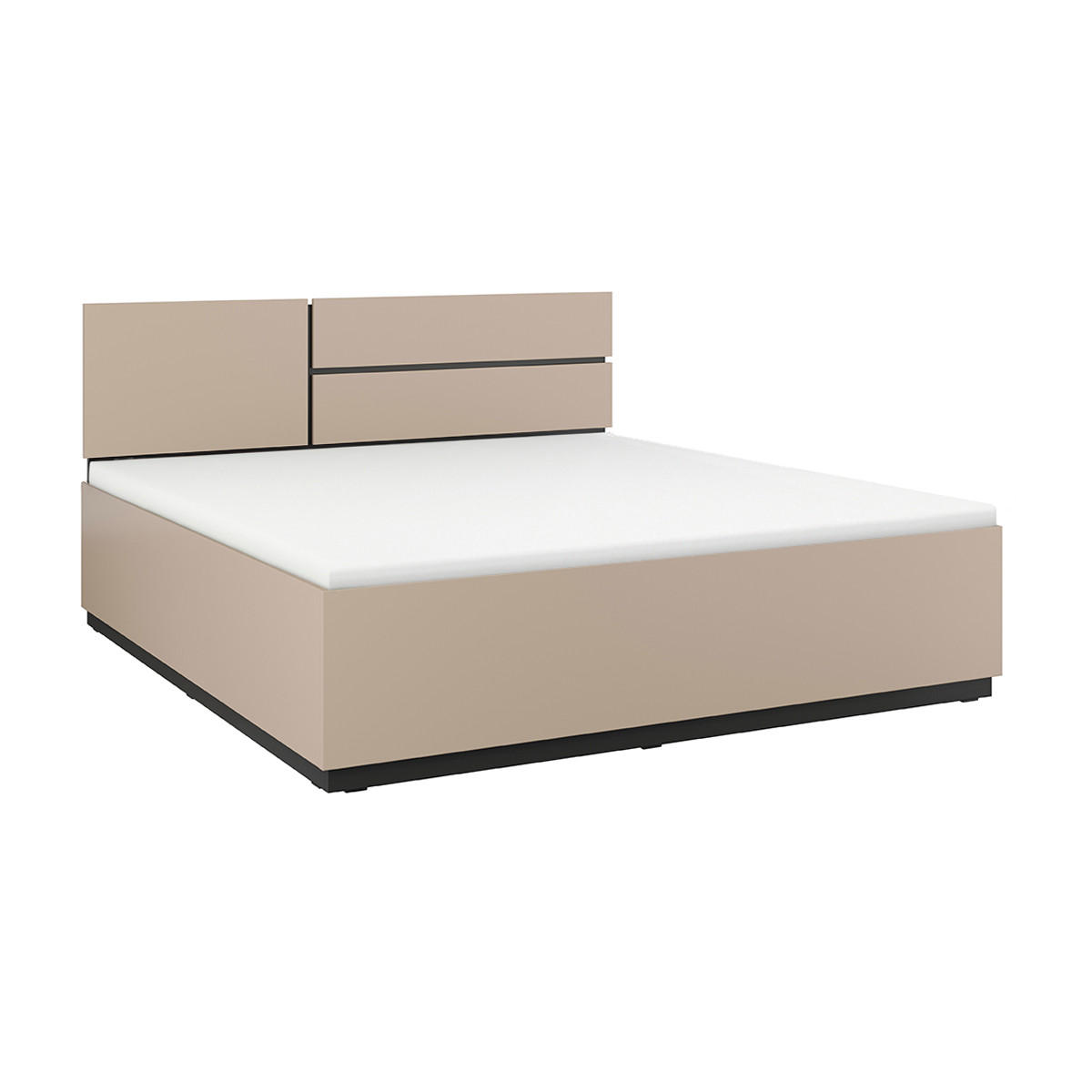 BOXSPRING POSTEL 160/200 Lilia Krtek - šedohnědá, kompozitní dřevo (160/200cm) - Petits-meubles